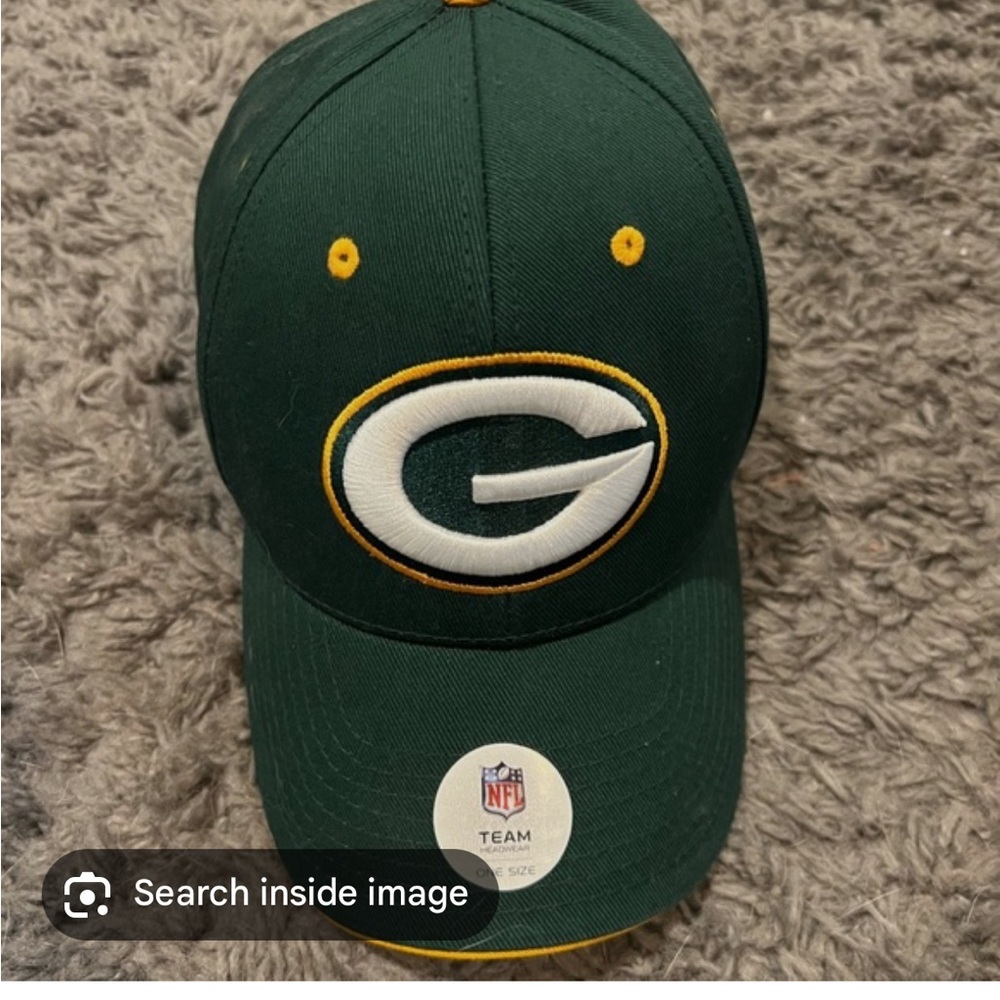 NFL Green Bay Packers Cap - Dark Green and Yellow